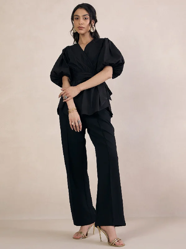 black-poplin-wrap-top-ff-5288