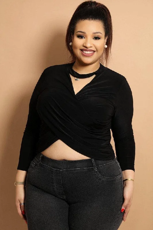 black-twist-front-slinky-choker-top