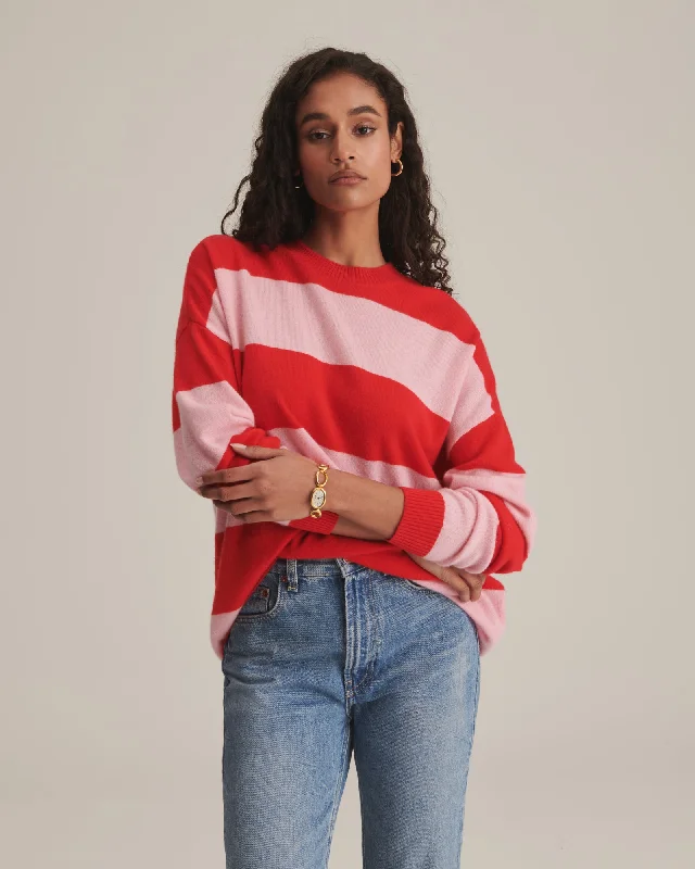 cashmere-oversized-striped-crewneck-sweater