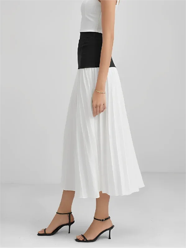 chiffon-pleated-high-waist-skirt