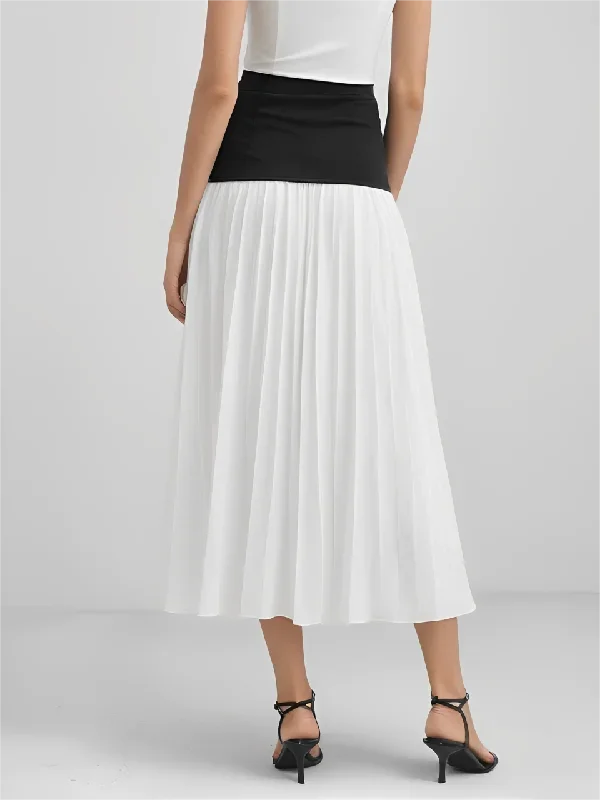 chiffon-pleated-high-waist-skirt