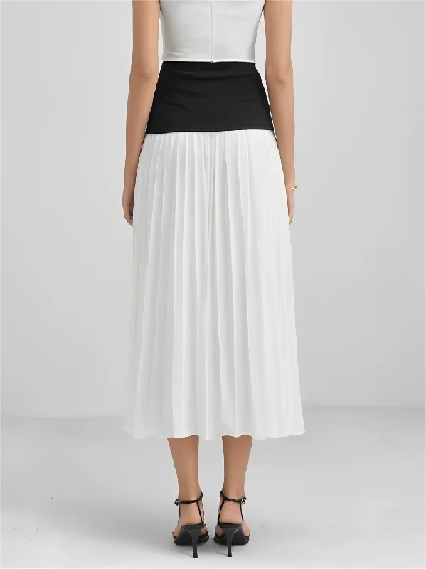 chiffon-pleated-high-waist-skirt