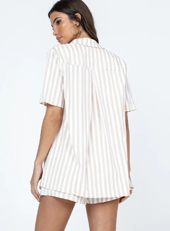 chloe-short-sleeve-set-beige-stripe