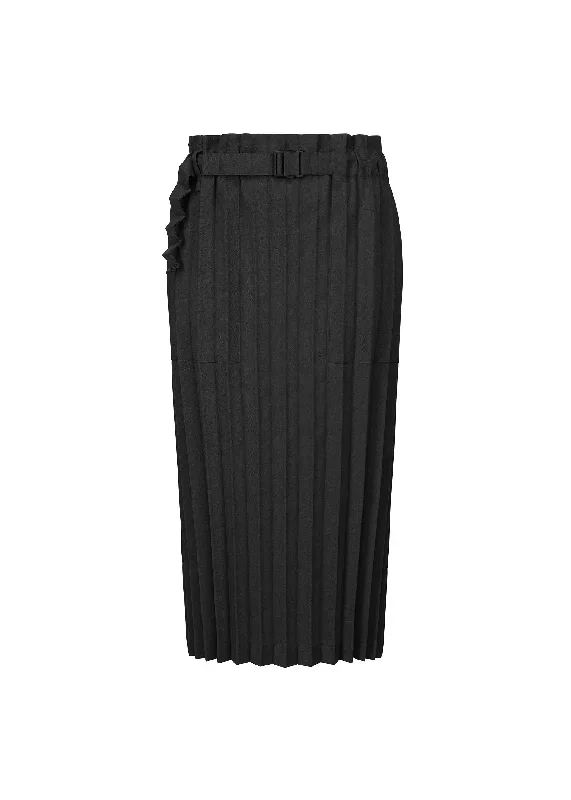 color-pleats-bottom-skirt