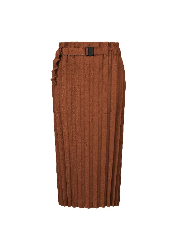 color-pleats-bottom-skirt