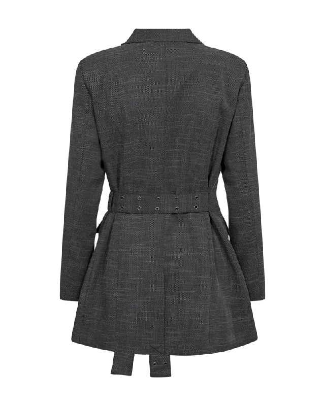 copenhagen-muse-cmtonnie-blazer-dark-grey-melange-w-off-white