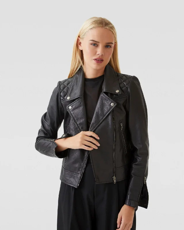 EMMA BIKER LEATHER JACKET