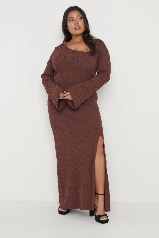 emmie-cut-out-knit-midaxi-dress-chocolate-brown