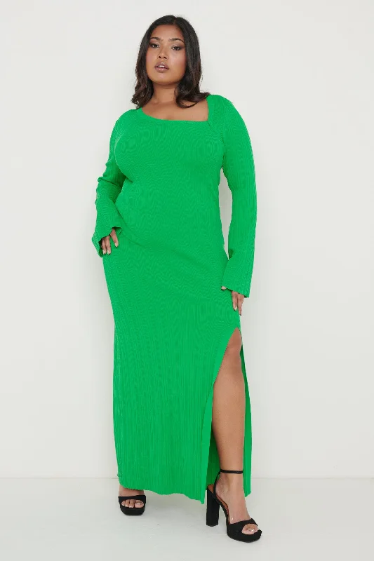 emmie-cut-out-knit-midaxi-dress-green