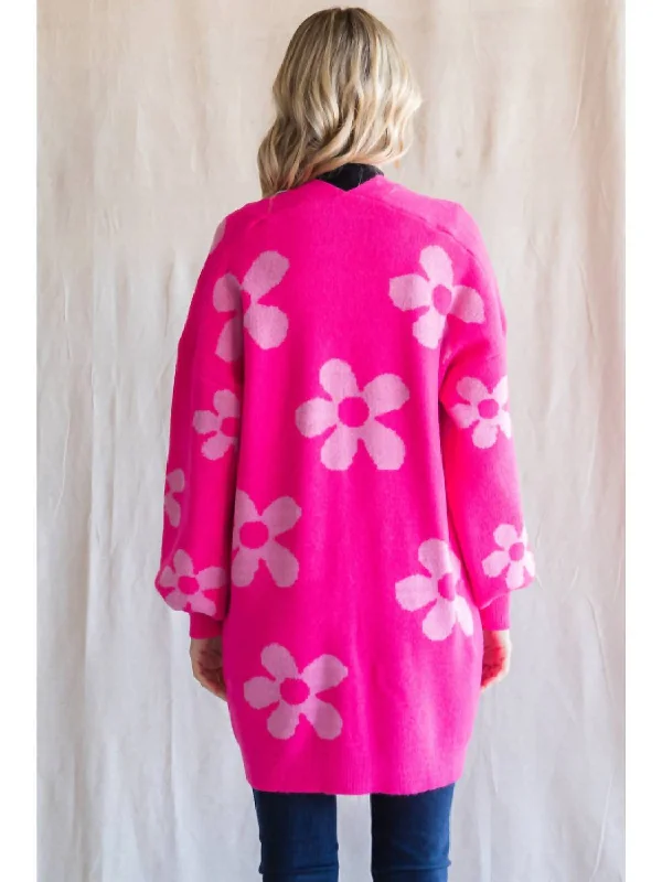 flower-print-knit-cardigan-in-pink