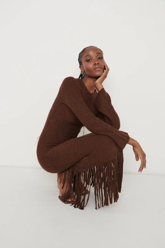 francoise-fringed-knit-maxi-dress-brown