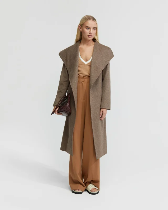 GIA WOOL RICH WAIST TIE COAT