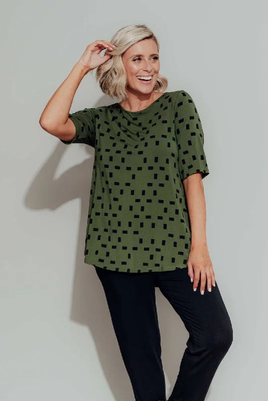 green-geo-half-sleeve-micro-modal-top