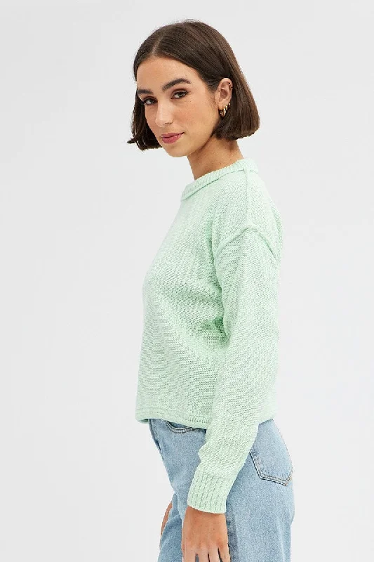 green-knit-top-long-sleeve-round-neck-kn11733-55f3-1