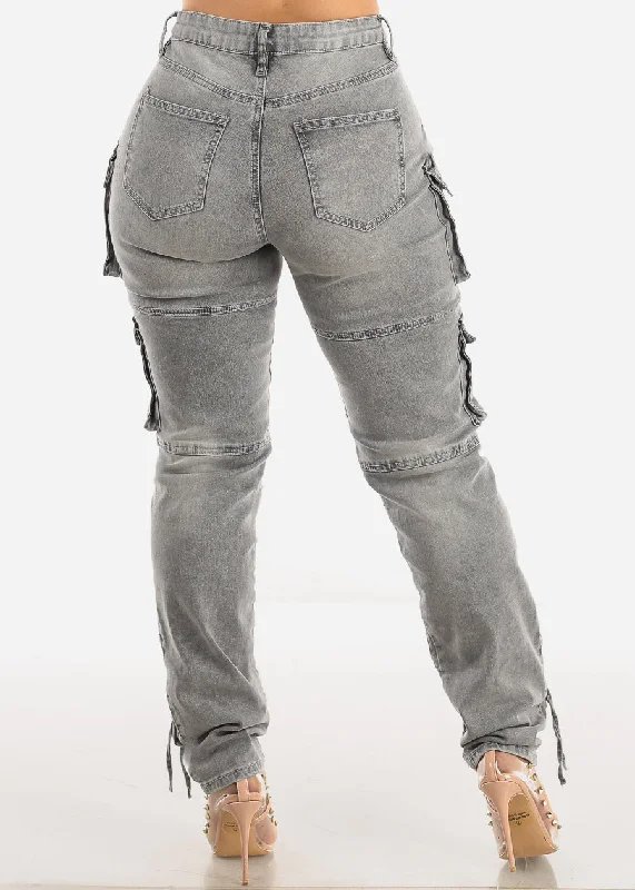 high-waisted-cargo-denim-jeans-light-grey-aj1008lgrey