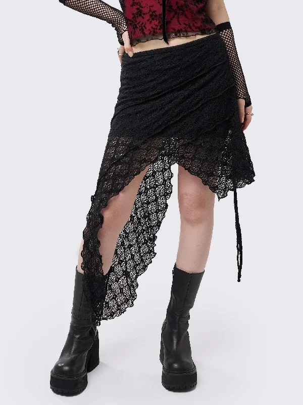 honora-lace-ruffled-asymmetrical-skirt