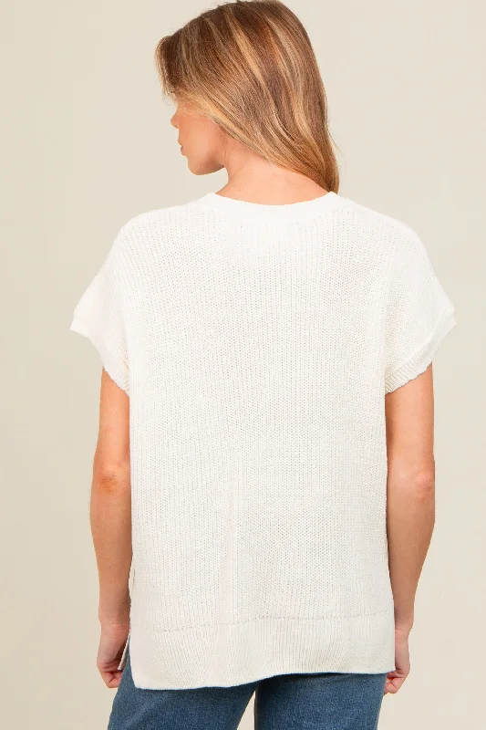 ivory-dolman-short-sleeve-side-slit-maternity-sweater-top