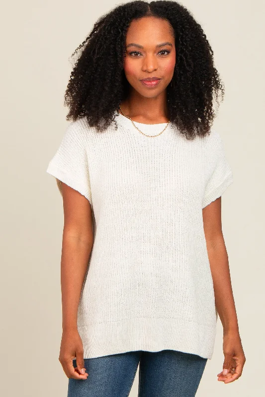 ivory-dolman-short-sleeve-side-slit-maternity-sweater-top