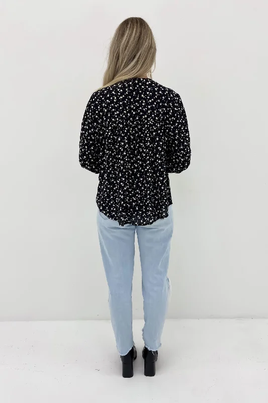 lily-floral-shirt-print-black