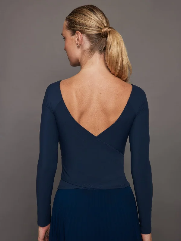 long-sleeve-wrap-top-navy