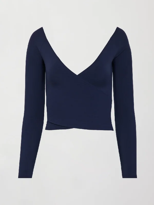 long-sleeve-wrap-top-navy