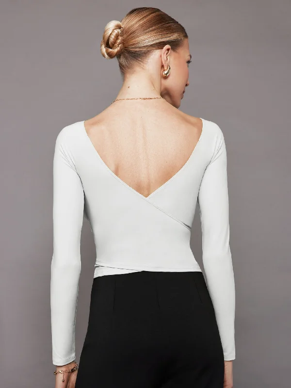 long-sleeve-wrap-top-white