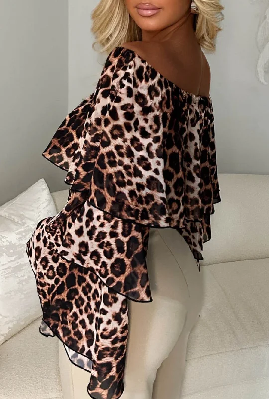 love-flair-multi-leopard-print-ruffle-top