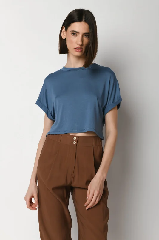 T-shirt crop boxy-fit