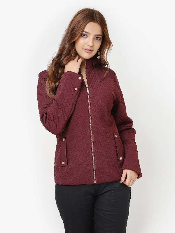 maroon-quilted-high-neck-jacket-for-women