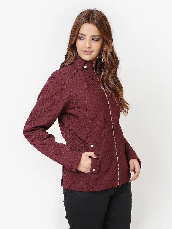 maroon-quilted-high-neck-jacket-for-women