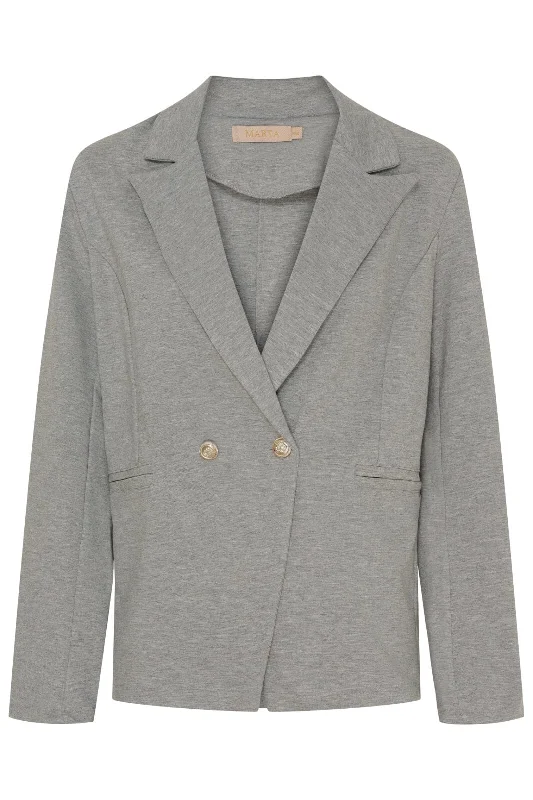 Marta Du Chateau - Mdcvivian Blazer - Grey Melange