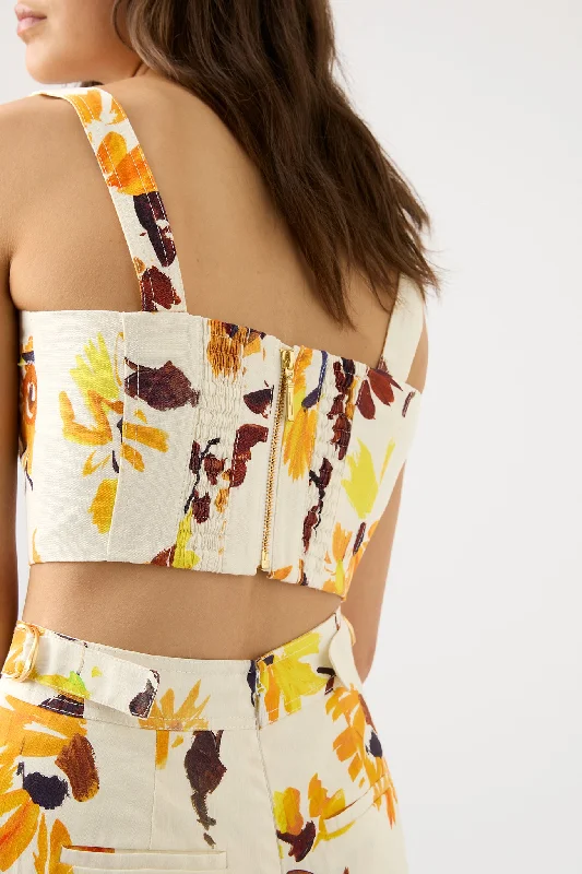 meadow-panelled-bustier-top-pressed-sunflowers