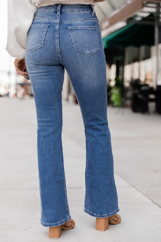 medium-wash-flare-jeans