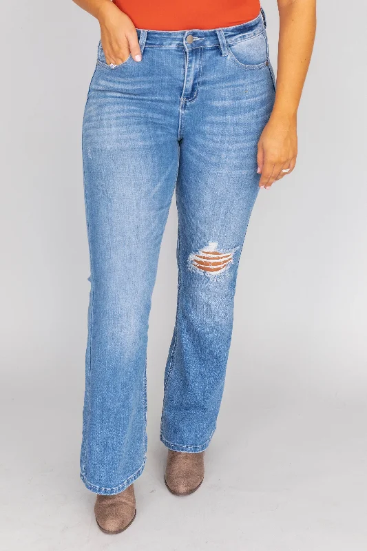 medium-wash-flare-jeans