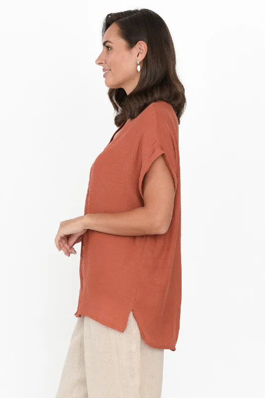 miray-rust-cotton-blend-button-top