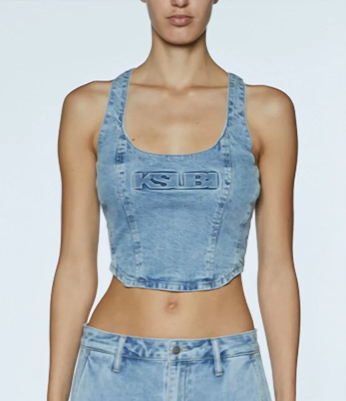 Obscura Bustier Authentik In Denim