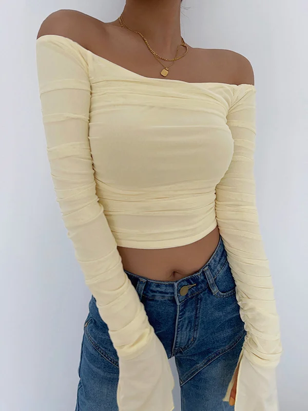 off-shoulder-mesh-crop-shirt