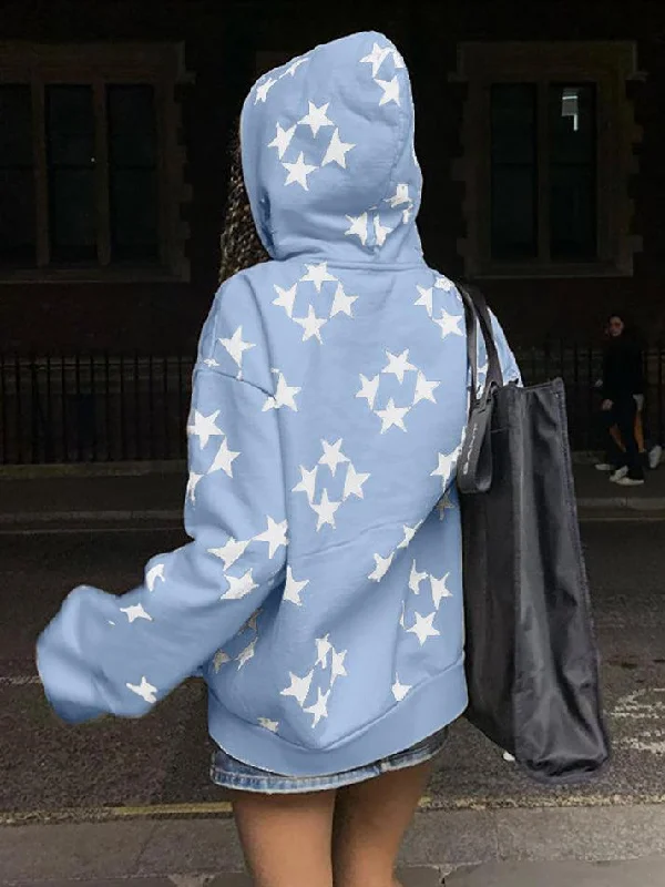 oversized-star-print-zip-up-hoodie