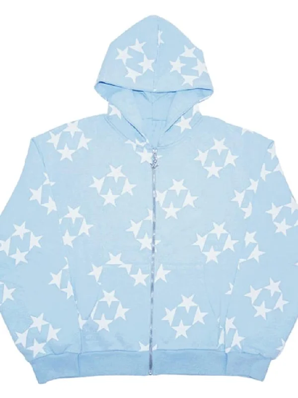 oversized-star-print-zip-up-hoodie