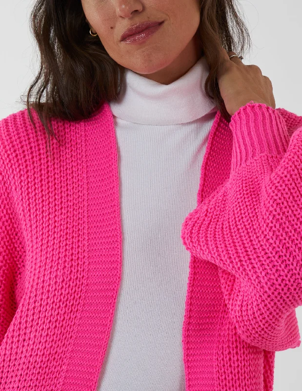 pink-edge-to-edge-knitted-long-cardigan