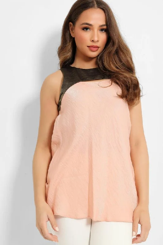 pink-khaki-crushed-satin-sleeveless-top