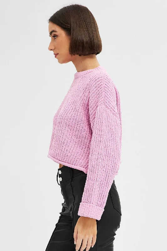 pink-knit-top-long-sleeve-crop-relaxed-kn2205-45kb