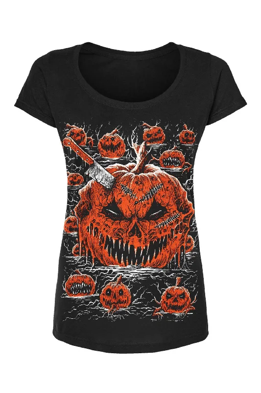 possessed-pumpkin-patch-t-shirt