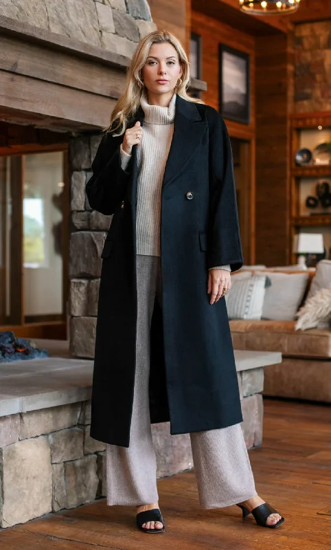 Raphaella Double-Breasted Cashmere Coat