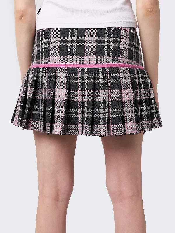 rebel-pink-bow-plaid-mini-skirt