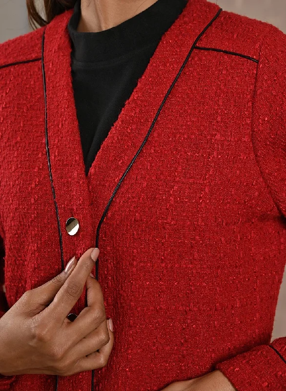 red-long-sleeve-textured-jacket-with-metallic-buttons