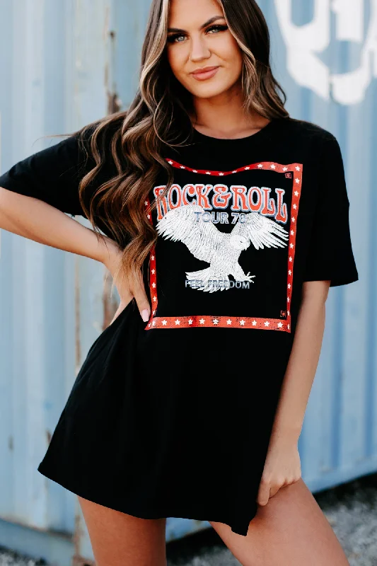 rock-roll-tour-oversized-graphic-t-shirt-dress-black-print-on-demand