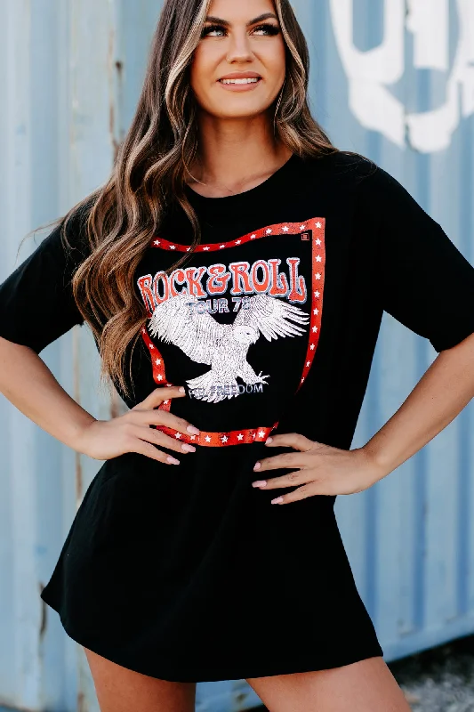 rock-roll-tour-oversized-graphic-t-shirt-dress-black-print-on-demand