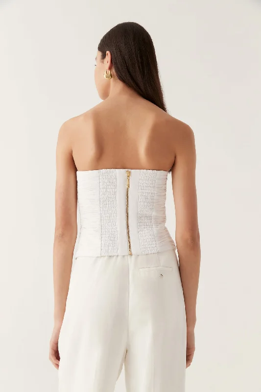 sunbeam-ruched-bustier-ivory