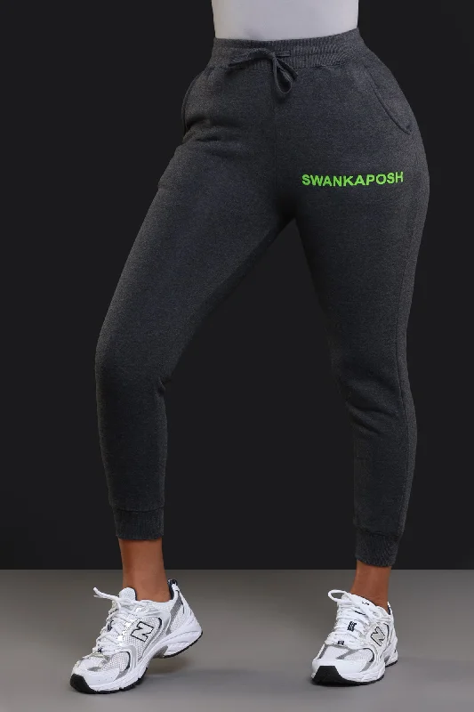 swankaposh-logo-joggers-charcoal-green